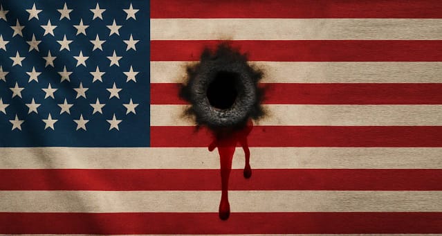 Charlie Kirk y su legado. Bandera de Estados Unidos.